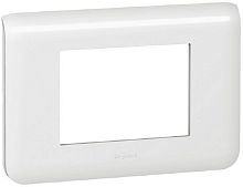 Рамка горизонтальная Legrand Mosaic 3 мод. белый картинка